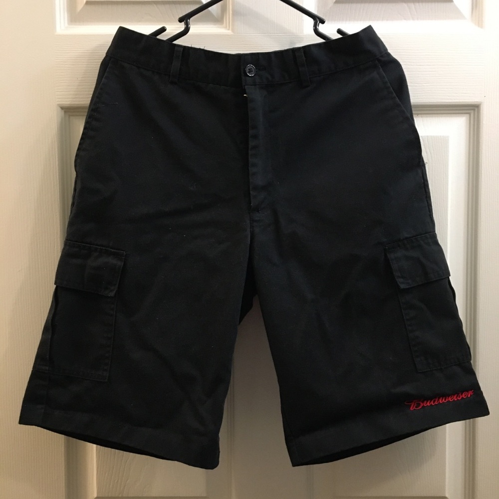Men’s size 32 Budweiser work shorts black #127